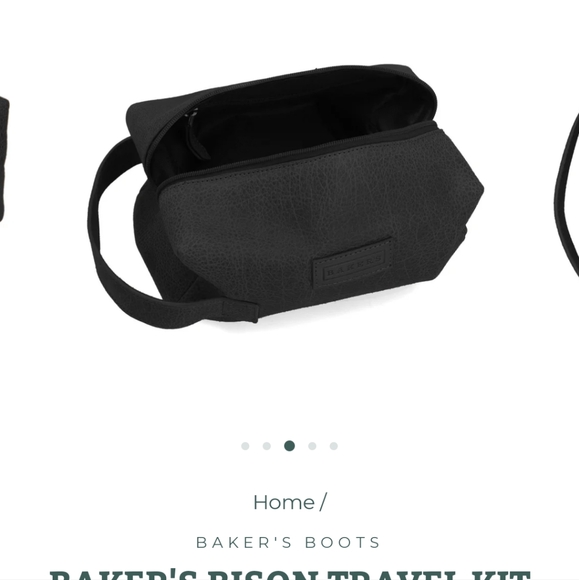 Bison leather travel kit, from BAKER'S Boots and Clothing - Picture 11 of 13